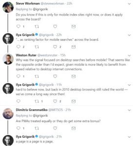 Ilya Grigorik Responds to Google Speed Update Questions via Twitter